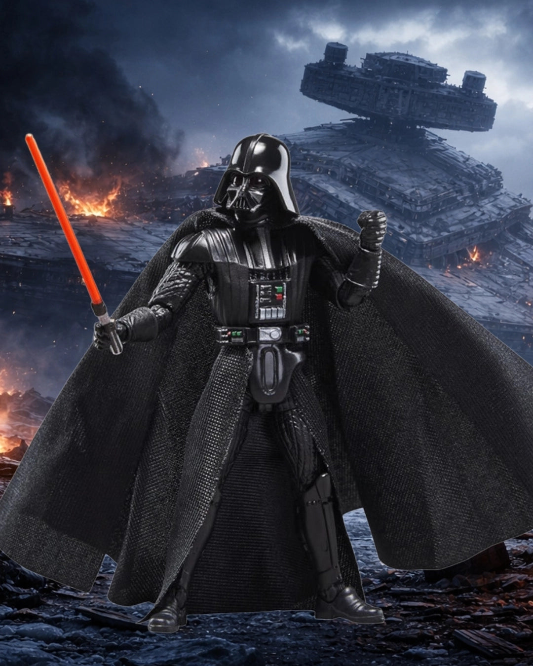 Star Wars The Vintage Collection Darth Vader’s TIE Advanced Vehicle with Carded Action Figure | Hasbro