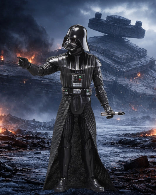 Star Wars The Vintage Collection Darth Vader’s TIE Advanced Vehicle with Carded Action Figure | Hasbro