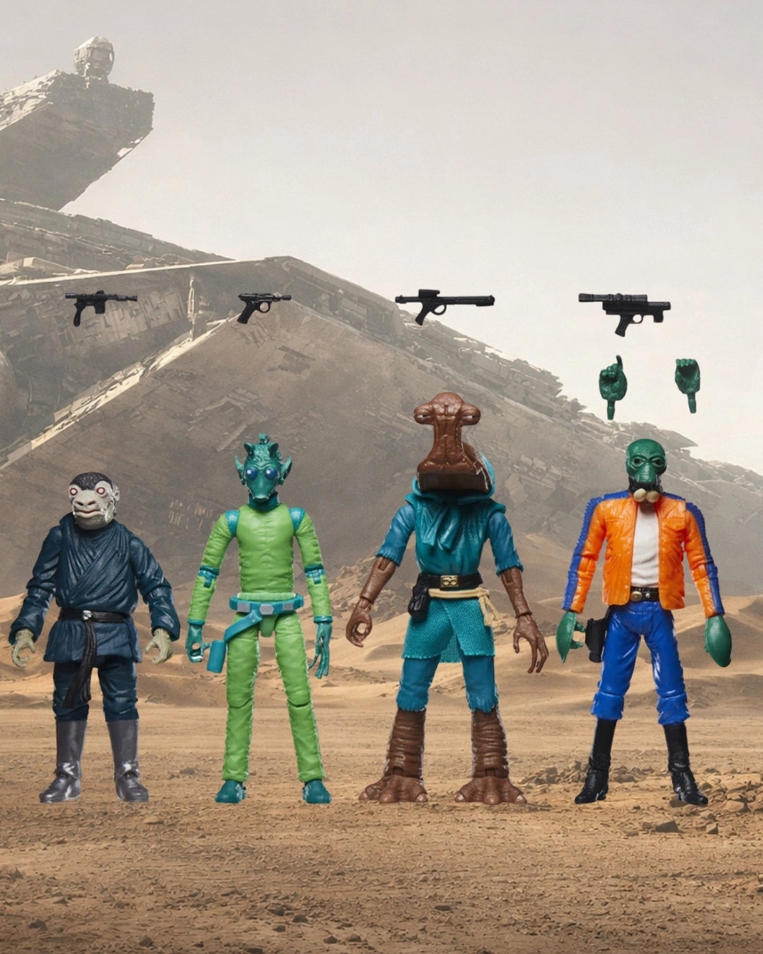 Star Wars The Vintage Collection Cantina Adventure Set 3 3/4-Inch Action Figure 4-Pack | Hasbro