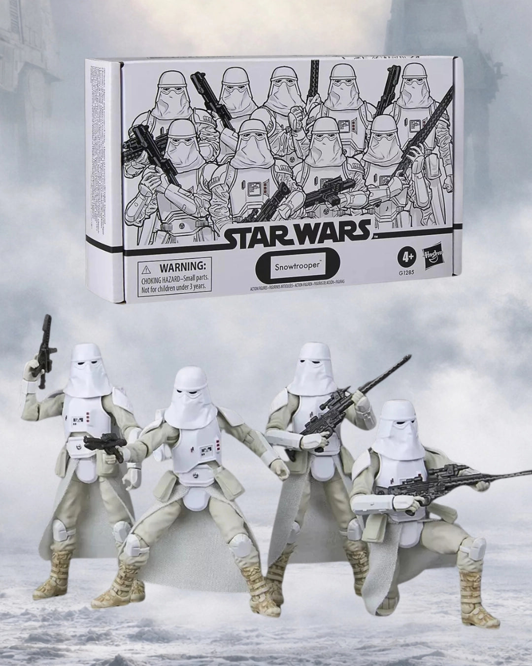 Star Wars The Vintage Collection Snowtrooper 3 3/4-Inch Action Figures 4-Pack | Hasbro