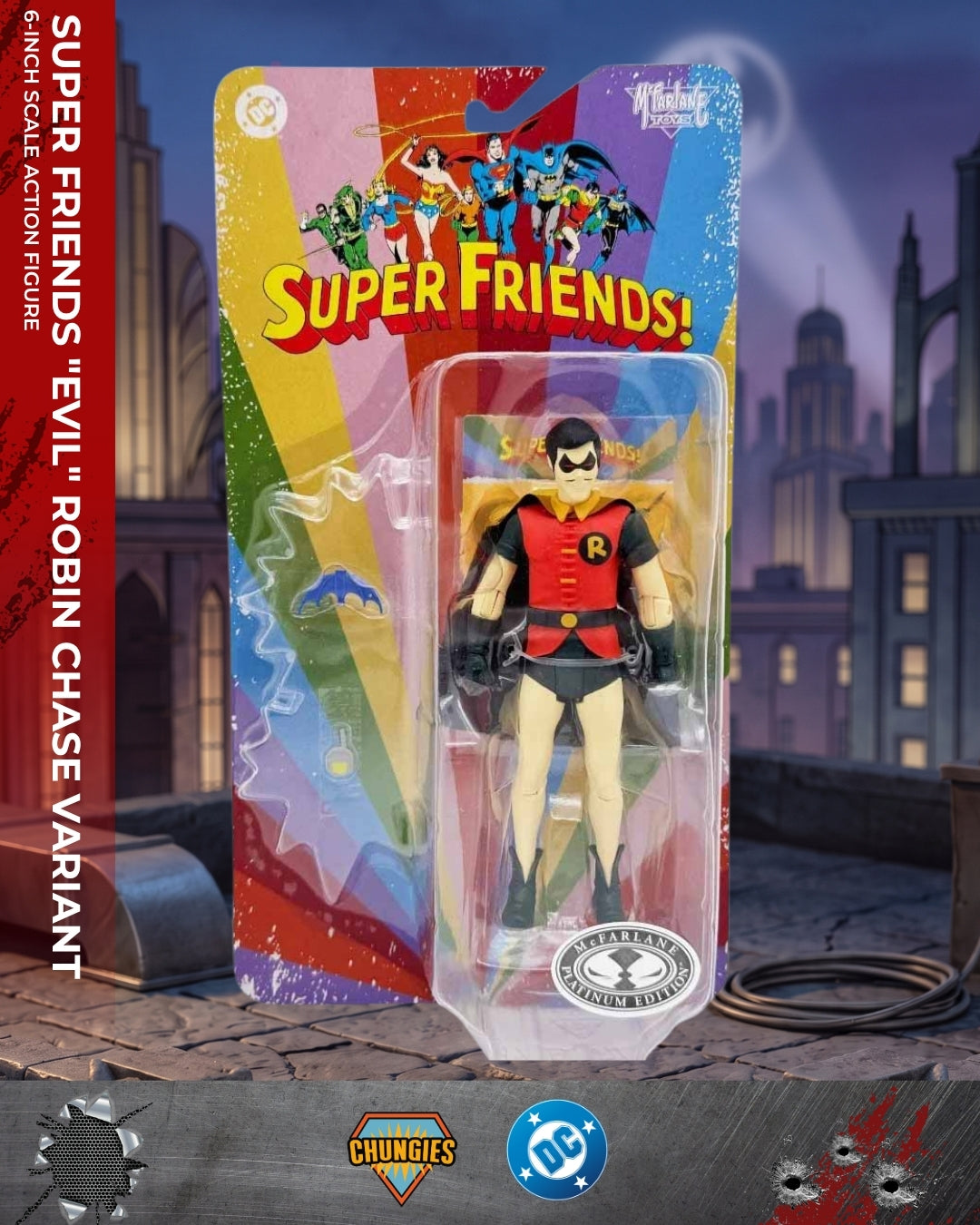 Super Friends "Evil" Robin Chase Variant 6-Inch Scale Action Figure