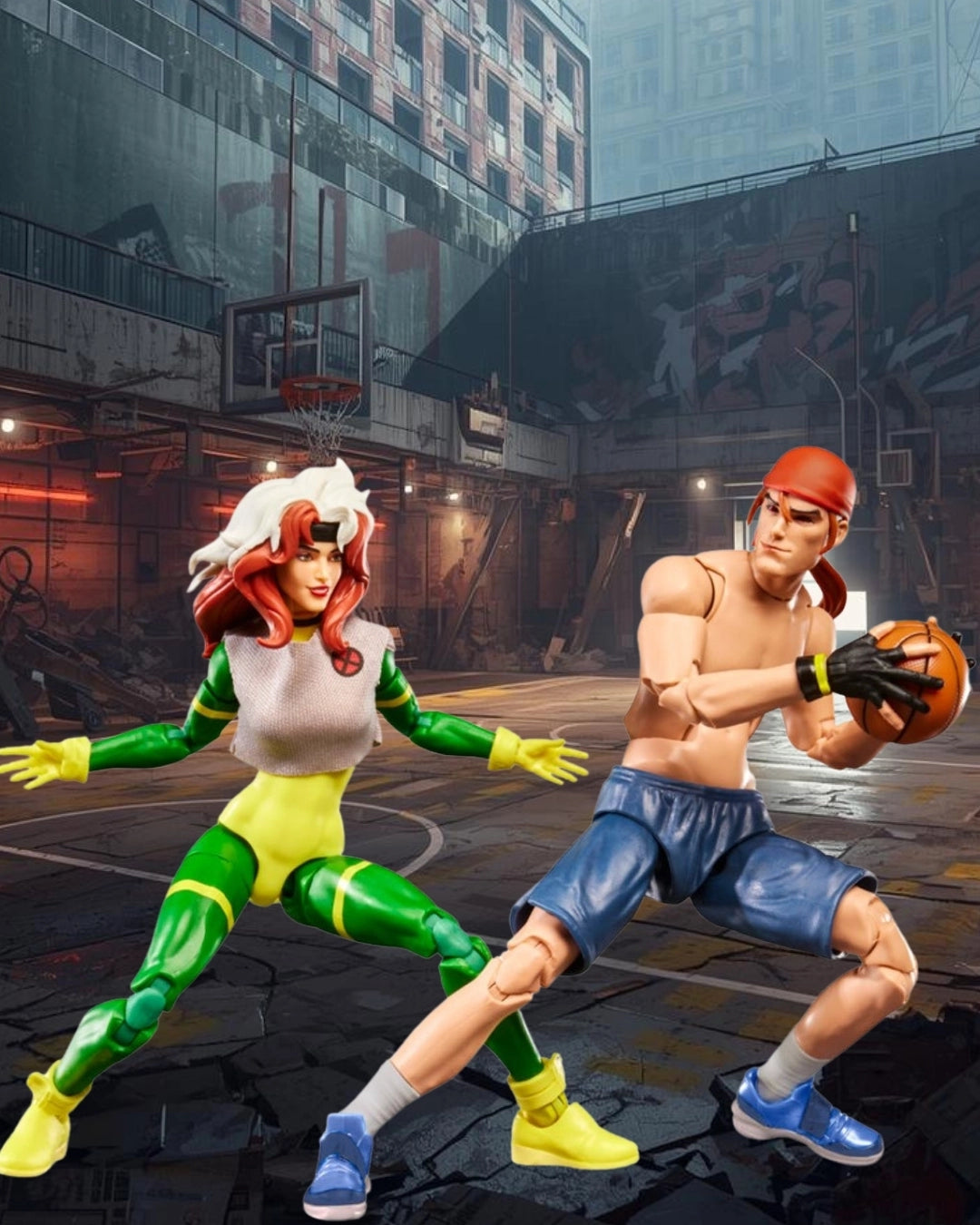X-Men '97 Marvel Legends Series Gambit and Rogue 6-Inch Action Figures | Hasbro