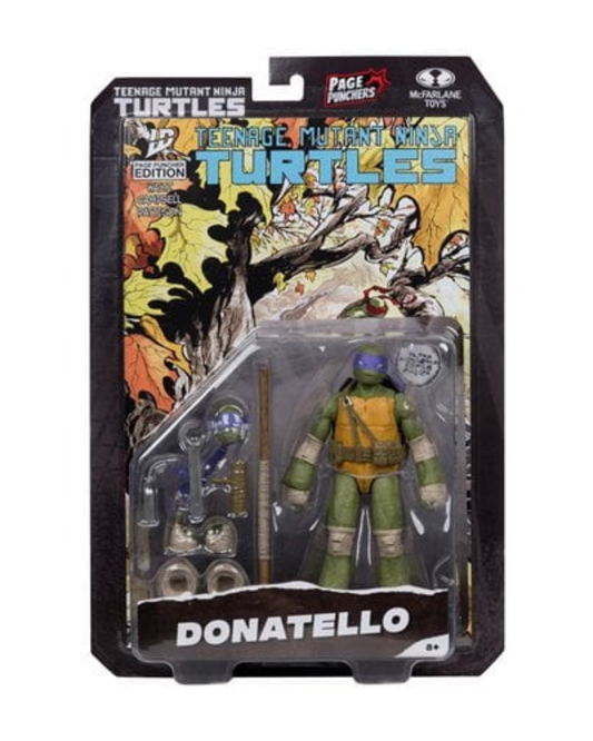 Teenage Mutant Ninja Turtles Page Punchers Wave 1 – Donatello (5-Inch Scale Action Figure with Comic) By McFarlane Toys | Teenage Mutant Ninja Turtles Collection