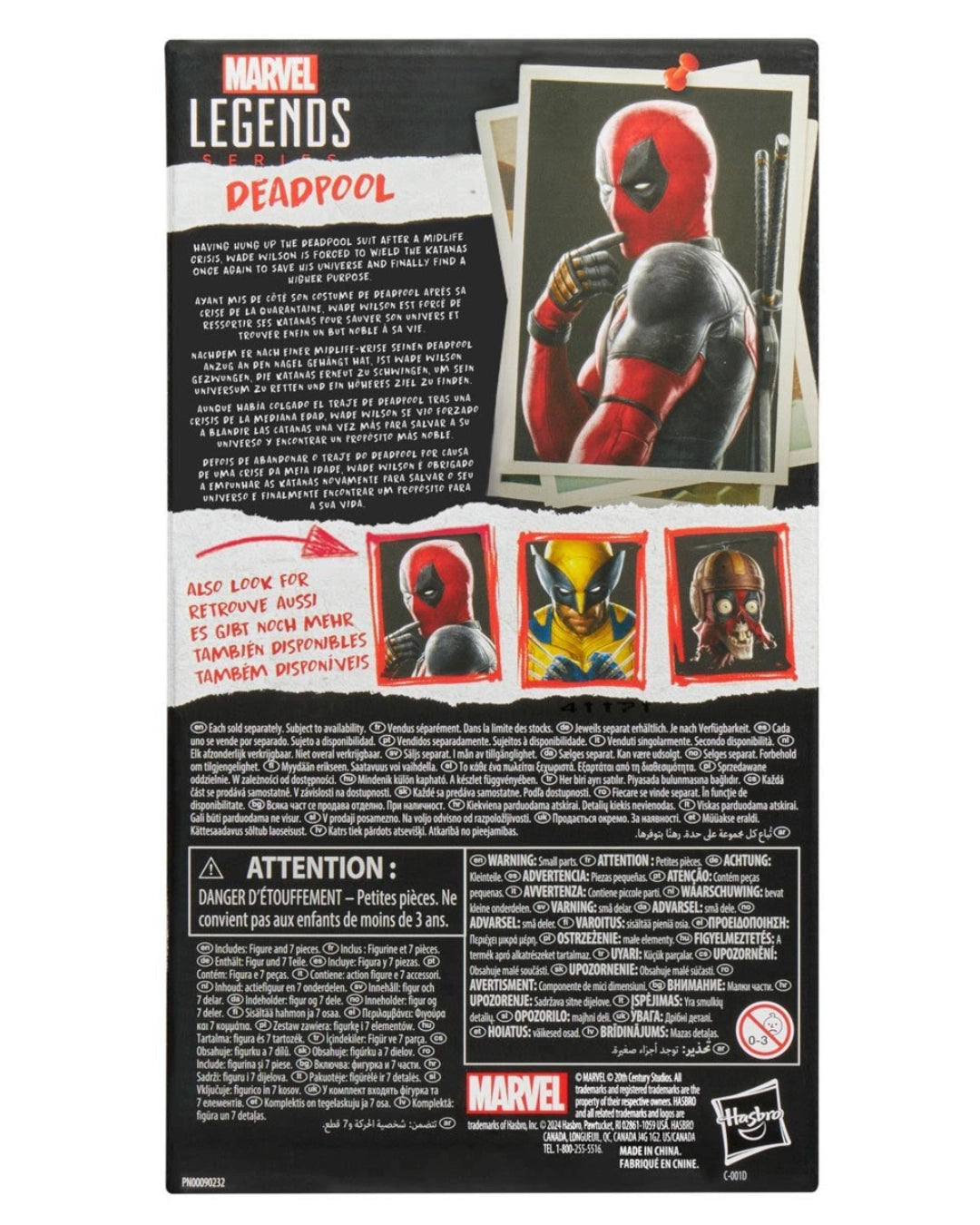Deadpool & Wolverine Marvel Legends / Deadpool 6-Inch Action Figure