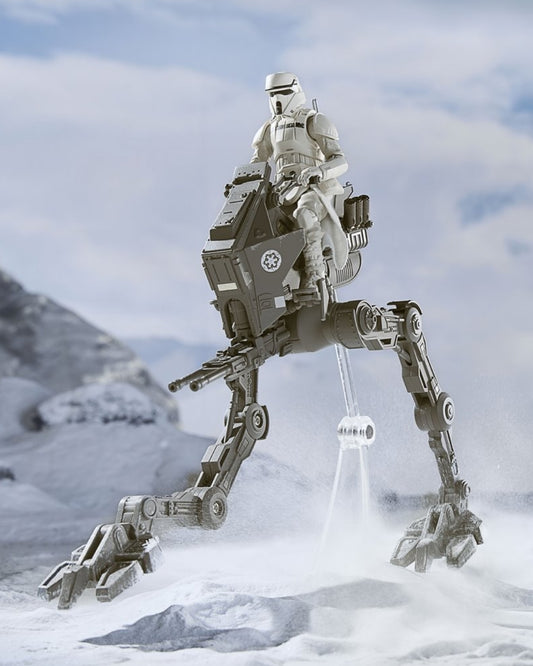 Star Wars The Vintage Collection The Mandalorian & Grogu Imperial Remnant AT-RT – 3 3/4-Inch Action Figure & Vehicle