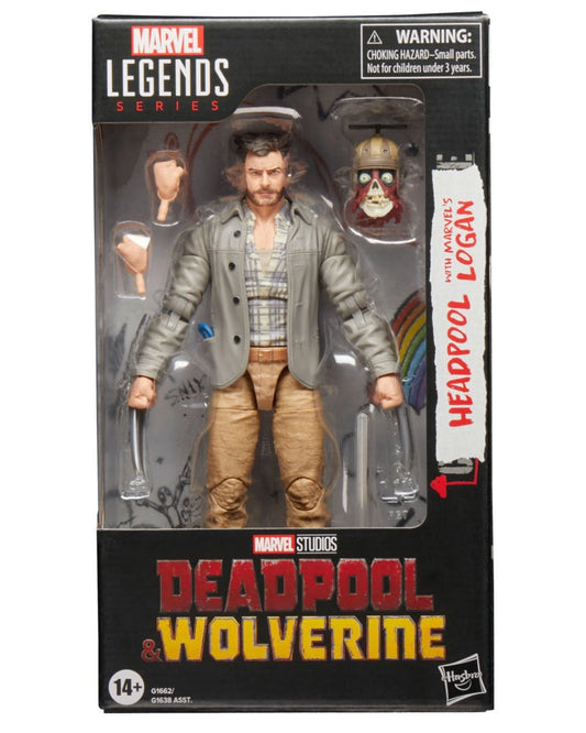 Deadpool & Wolverine Marvel Legends / Headpool with Marvel's Logan 6-Inch Action Figure