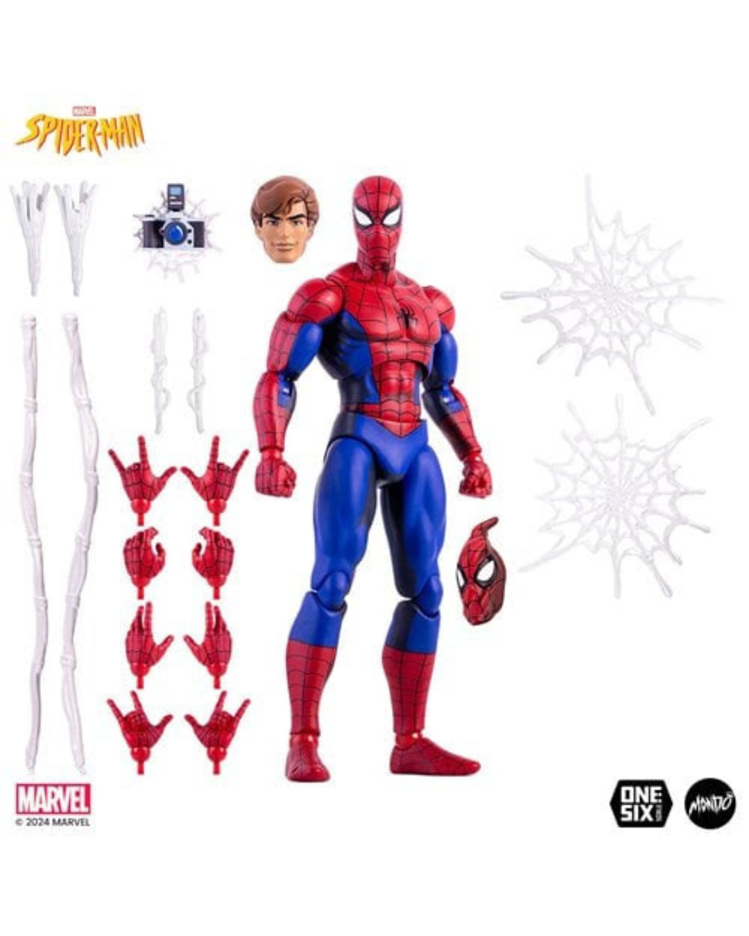 Pre - Order (Est. Arrival September 2025) Spider-Man: The Animated Series – Spider-Man 1:6 Scale Action Figure