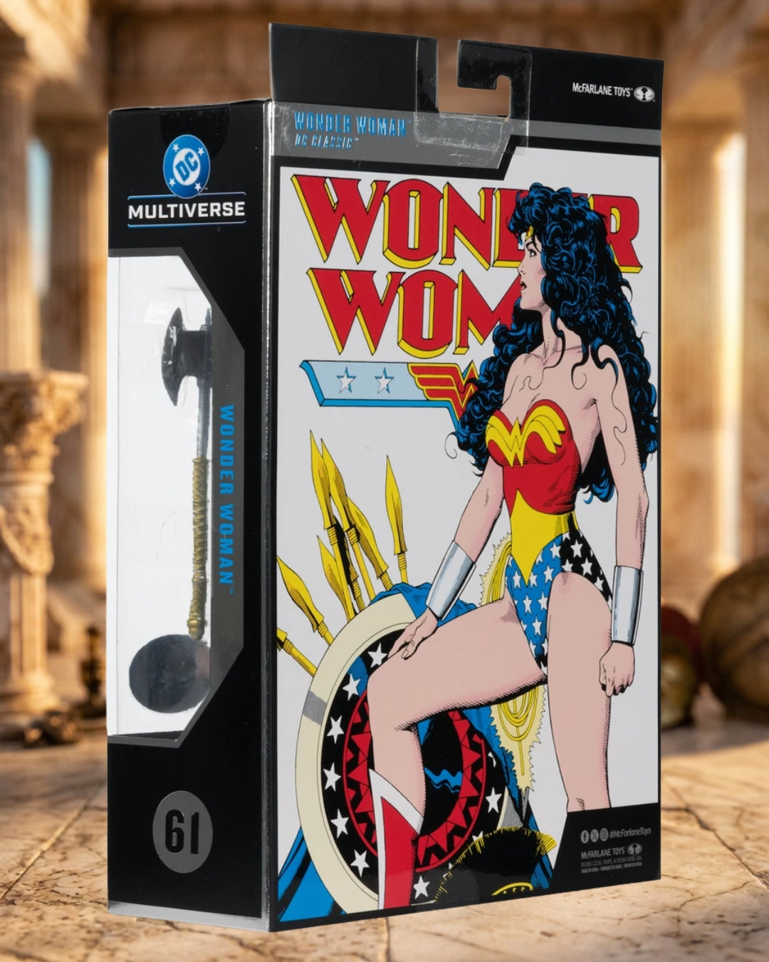 DC McFarlane Collector Edition Wonder Woman 1980s #61 Chase Variant (Platinum Edition) 7-Inch Scale Action Figure