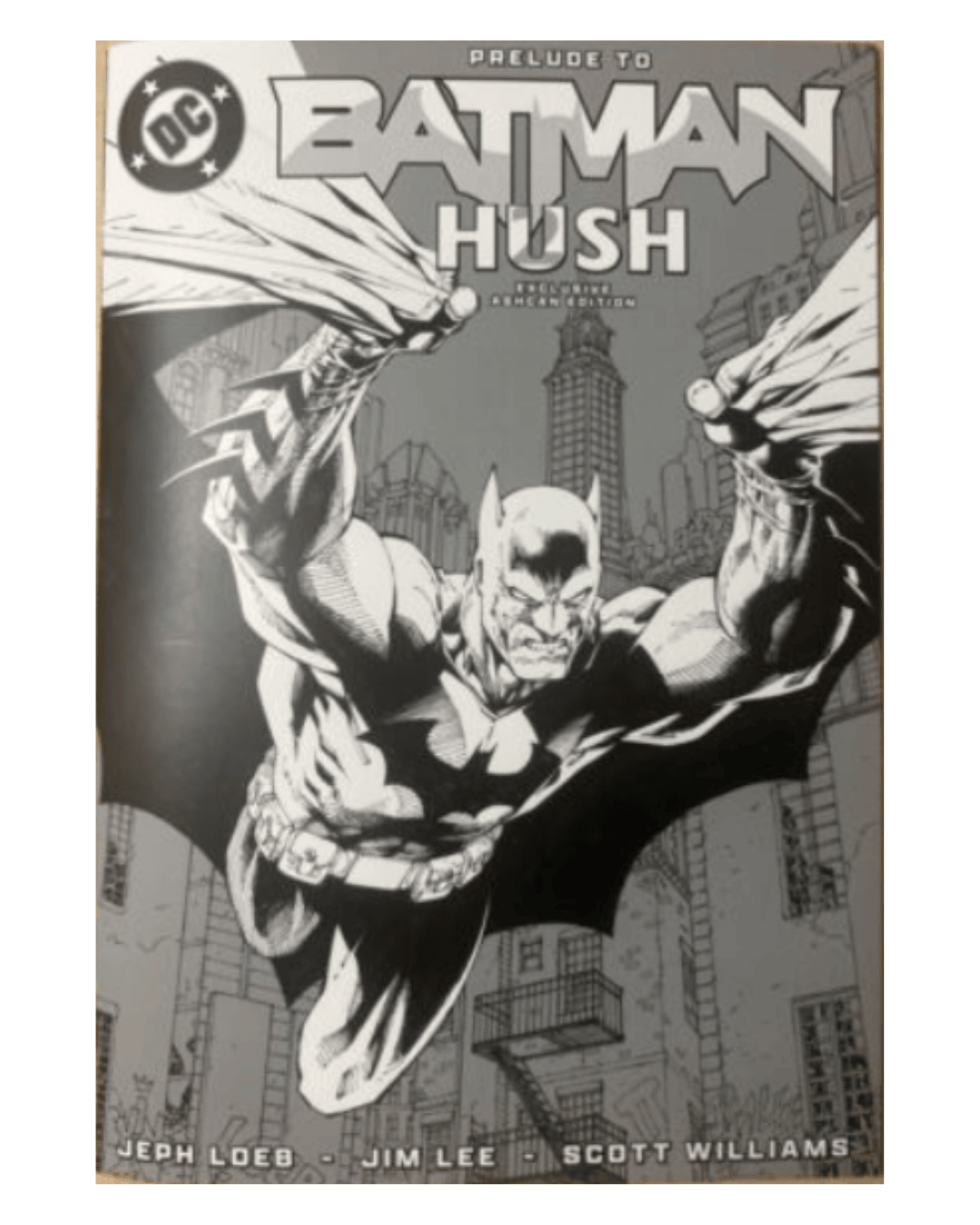 BATMAN HUSH #158 EXCLUSIVE ASHCAN EDITION