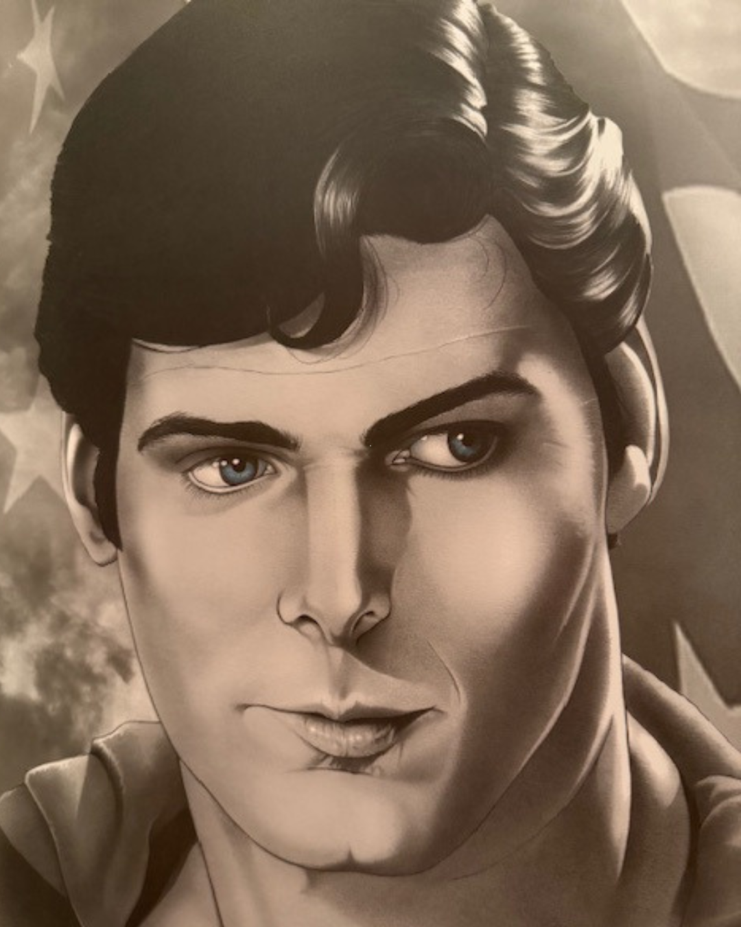 Superman – Christopher Reeve Art Print (Supercon 2014, Signed)