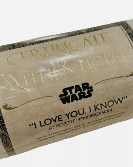 Star Wars – “I Love You. I Know” Limited Edition Print