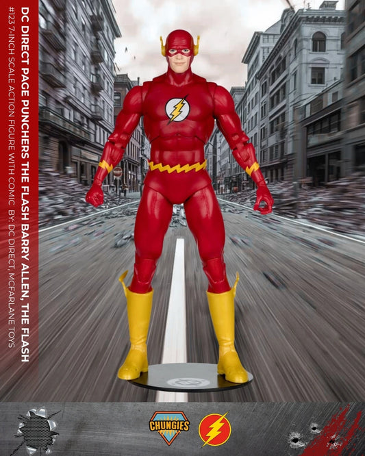 DC Direct Page Punchers The Flash Barry Allen, The Flash #123 7-Inch Scale Action Figure with Comic | DC Direct / McFarlane Toy