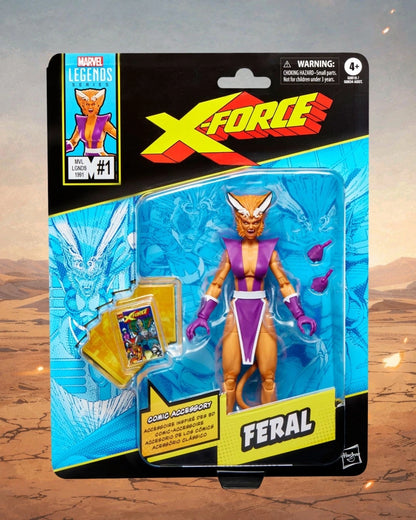 X-Men X-Force Marvel Legends Series Feral 6-Inch Action Figure | Hasbro