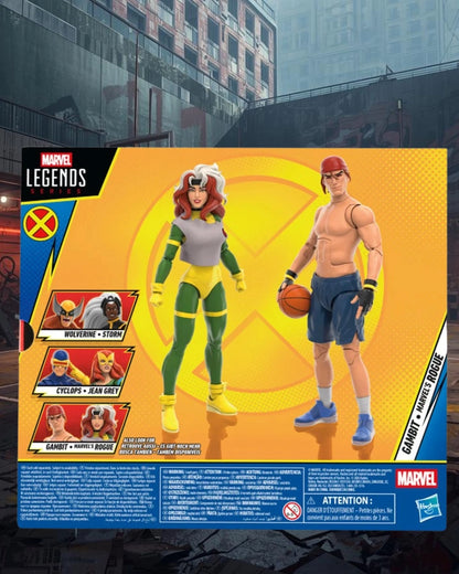 X-Men '97 Marvel Legends Series Gambit and Rogue 6-Inch Action Figures | Hasbro