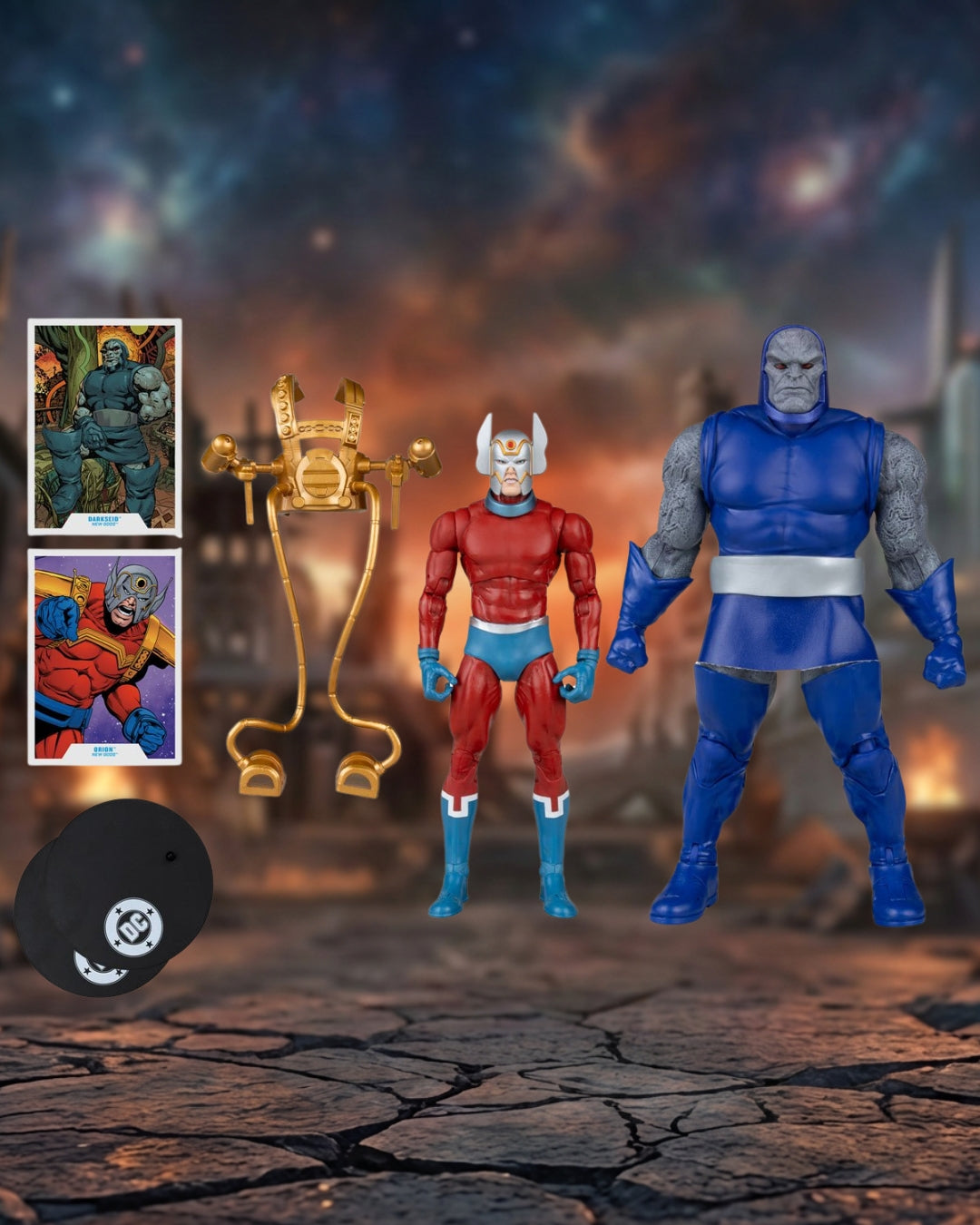 DC Multiverse Darkseid vs. Orion 7-Inch Scale and Megafig Action Figure 2-Pack
