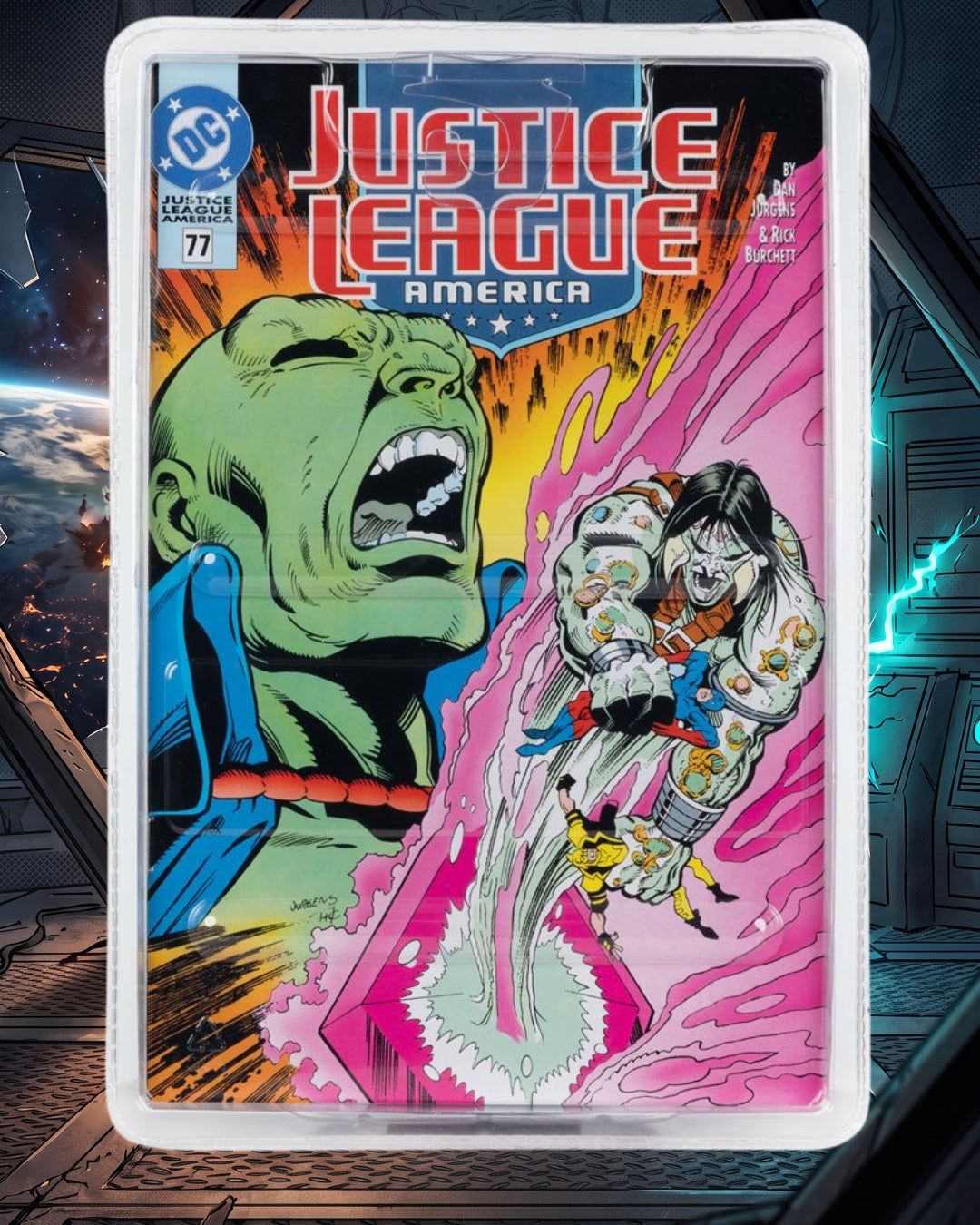 DC Direct Page Punchers Wave 12 Martian Manhunter Justice League #77 7-Inch Scale Action Figure with Comic