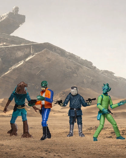 Star Wars The Vintage Collection Cantina Adventure Set 3 3/4-Inch Action Figure 4-Pack | Hasbro