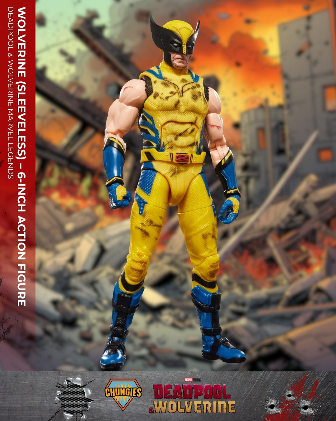 Deadpool & Wolverine Marvel Legends Wolverine (Sleeveless) – 6-Inch Action Figure