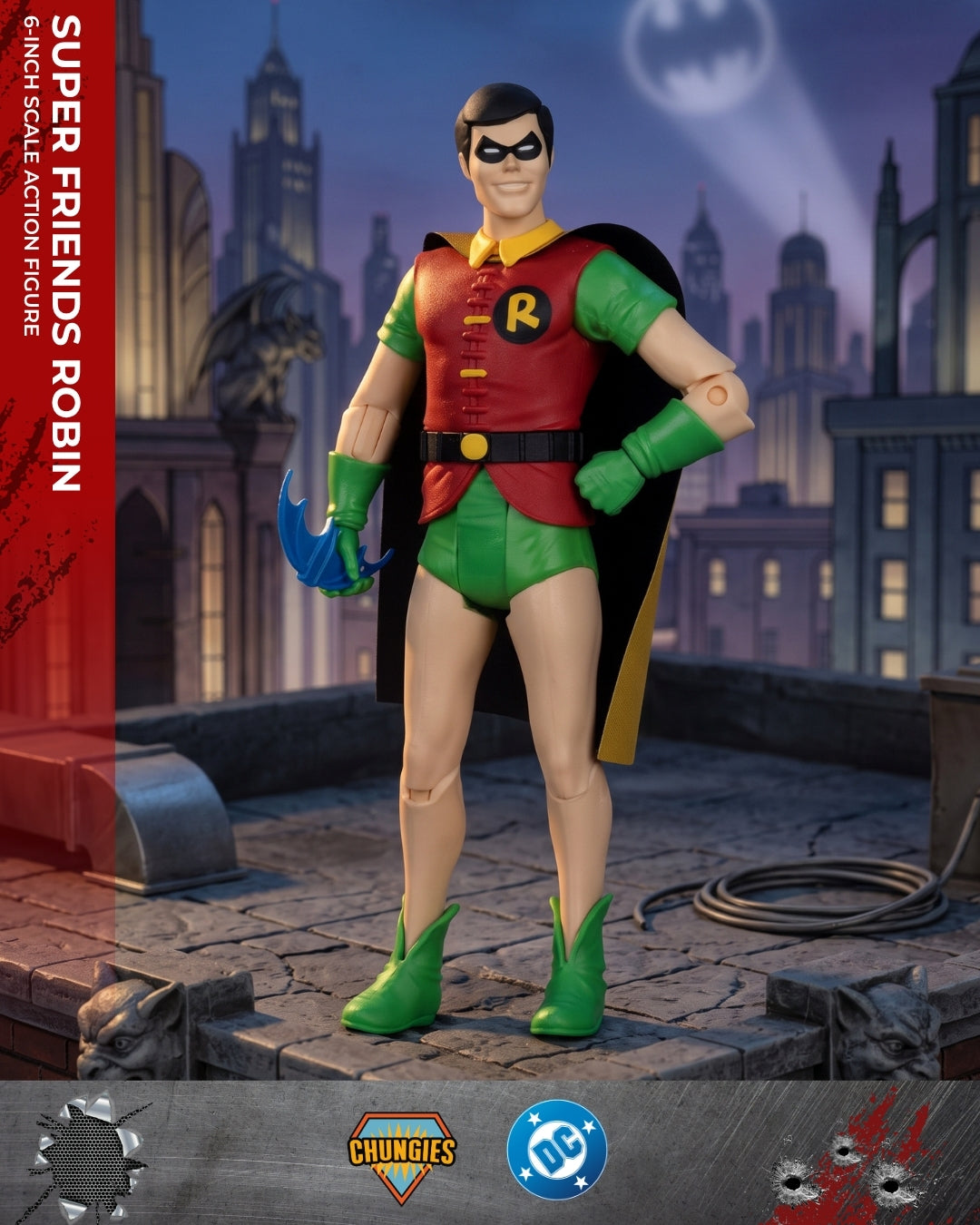 Super Friends Robin 6-Inch Scale Action Figure