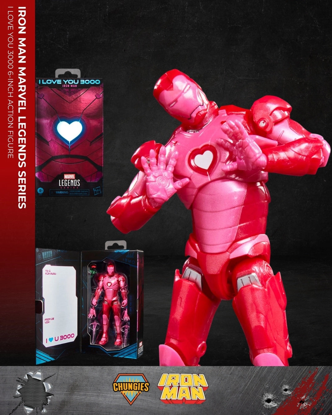 Iron Man Marvel Legends Series I Love You 3000 6-Inch Action Figure | Hasbro