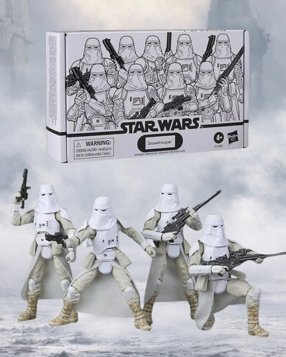 Star Wars The Vintage Collection Snowtrooper 3 3/4-Inch Action Figures 4-Pack | Hasbro