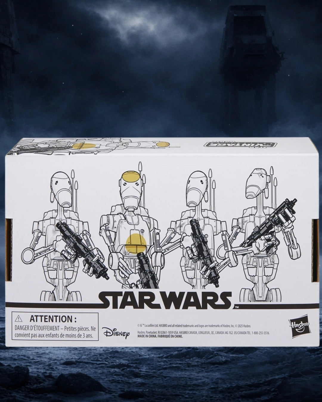 Star Wars The Vintage Collection Battle Droid 3 3/4-Inch Action Figures 4-Pack | Hasbro