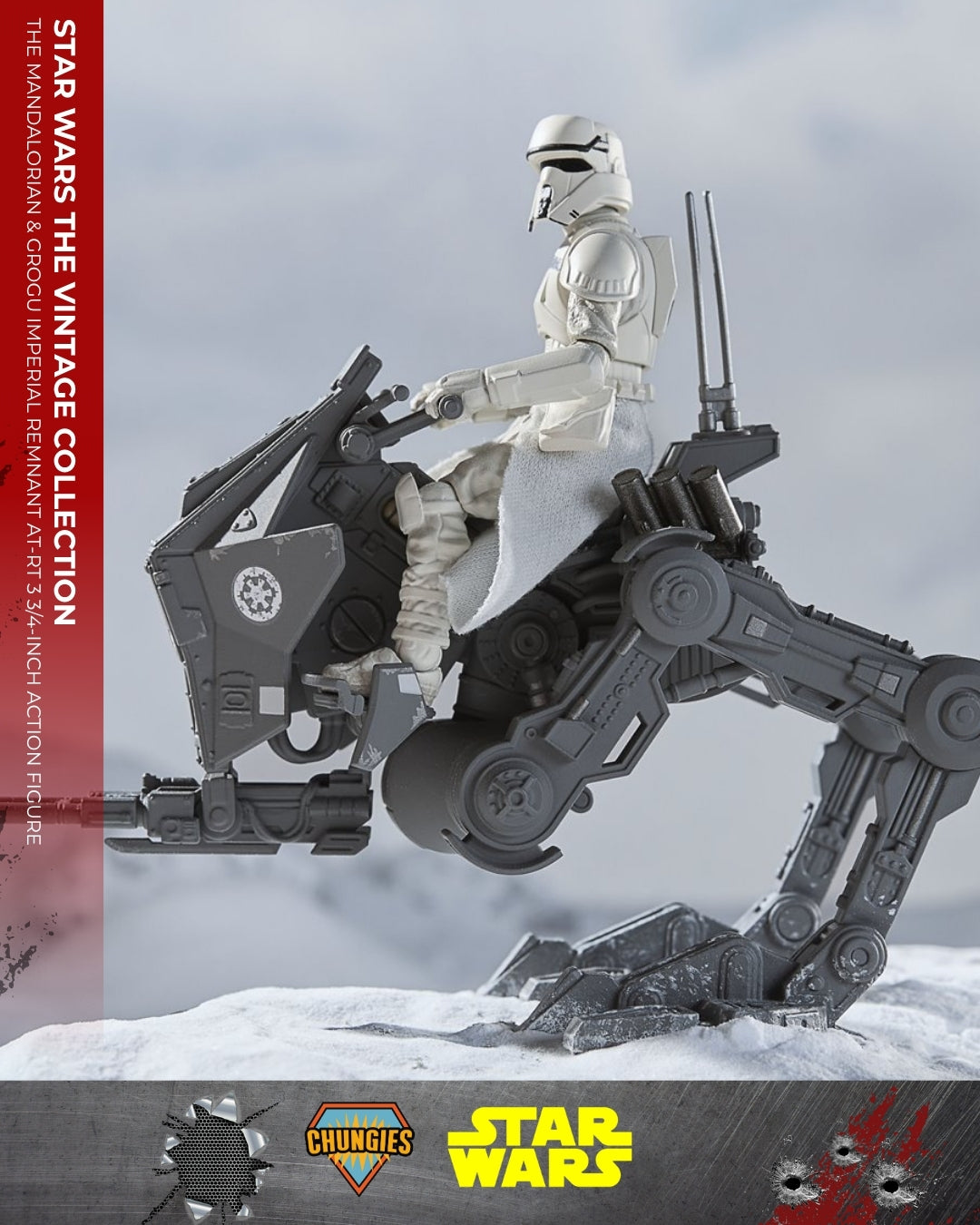 Star Wars The Vintage Collection The Mandalorian & Grogu Imperial Remnant AT-RT – 3 3/4-Inch Action Figure & Vehicle