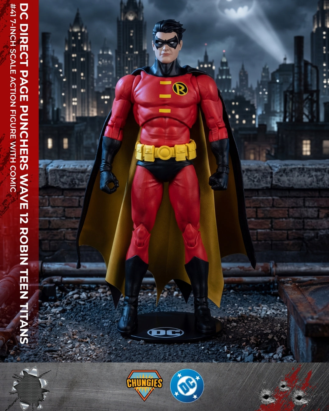DC Direct Page Punchers Wave 12 Robin Teen Titans #41 7-Inch Scale Action Figure with Comic