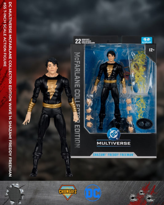 DC Multiverse McFarlane Collector Edition Chase Variant Shazam! Freddy Freeman #55 7-Inch Scale Action Figure
