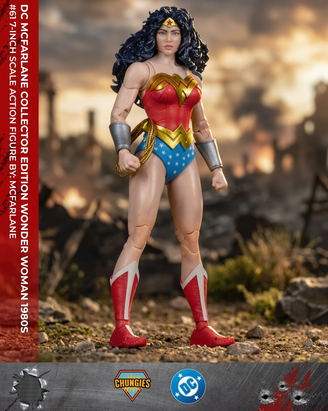 DC McFarlane Collector Edition Wonder Woman 1980s #61 7-Inch Scale Action Figure