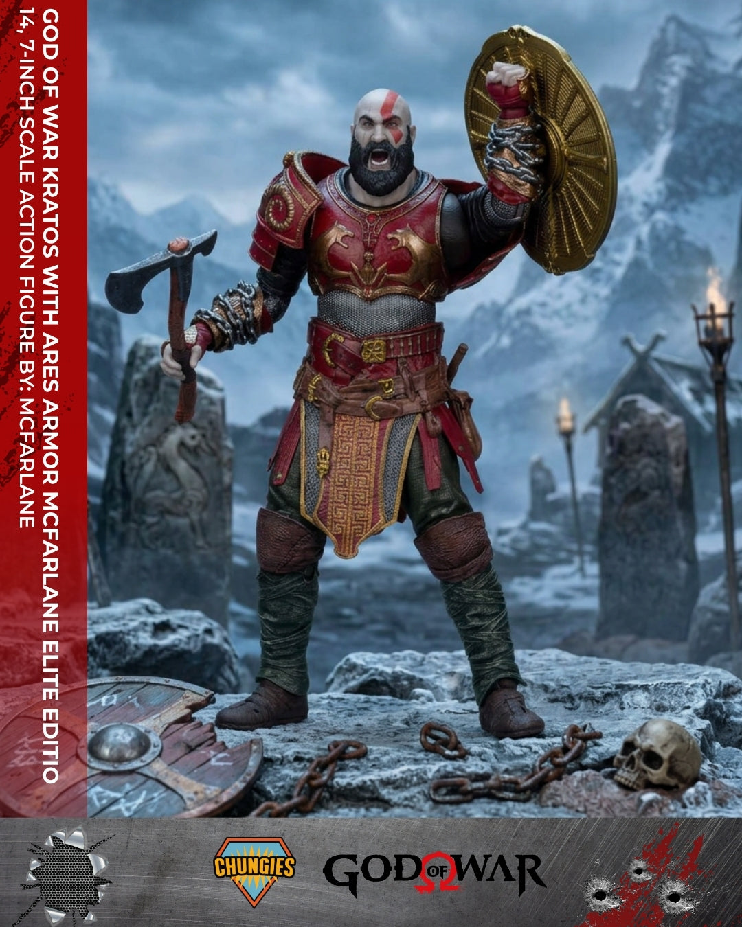 God of War Kratos with Ares Armor – McFarlane Elite Edition #14, 7-Inch Scale Action Figure