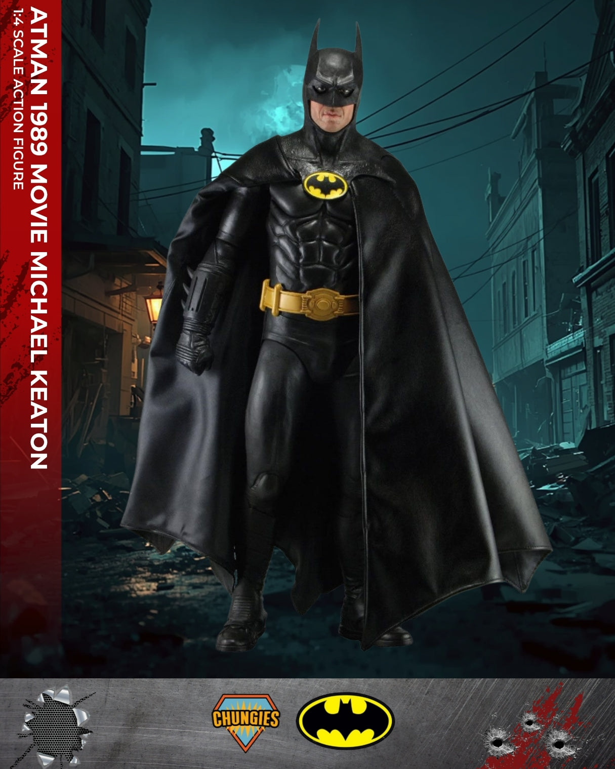 Batman 1989 Movie Michael Keaton 1:4 Scale Action Figure