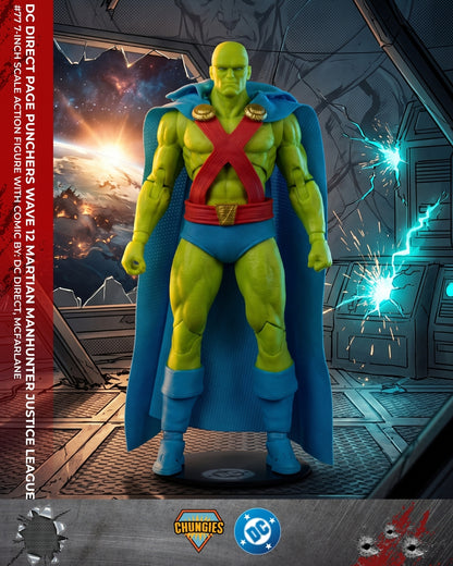 DC Direct Page Punchers Wave 12 Martian Manhunter Justice League #77 7-Inch Scale Action Figure with Comic