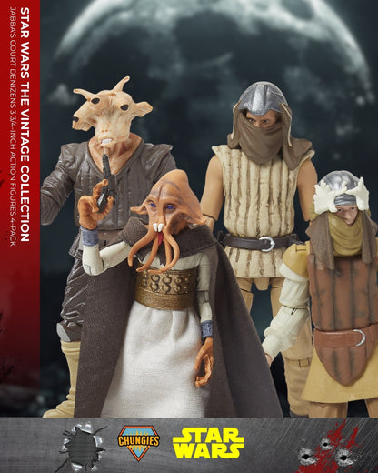 Star Wars The Vintage Collection Jabba’s Court Denizens – 3 3/4-Inch Action Figures 4-Pack