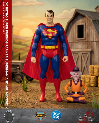 DC Retro Super Friends Farmer Superman and Mr. Mxyzptlk 6-Inch Scale Action Figure