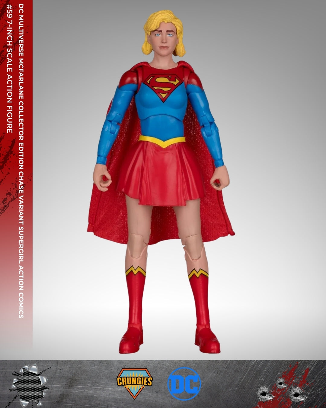 DC Multiverse McFarlane Collector Edition Chase Variant Supergirl Action Comics #59 7-Inch Scale Action Figure
