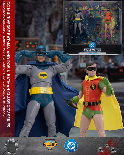 DC Multiverse Batman and Robin Batman Classic TV Series McFarlane Collector Edition #5 7-Inch Action Figure 2-Pack