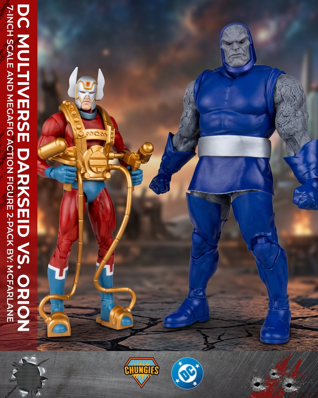 DC Multiverse Darkseid vs. Orion 7-Inch Scale and Megafig Action Figure 2-Pack