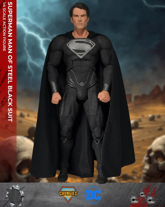 Superman Man of Steel Black Suit 1:4 Scale Action Figure