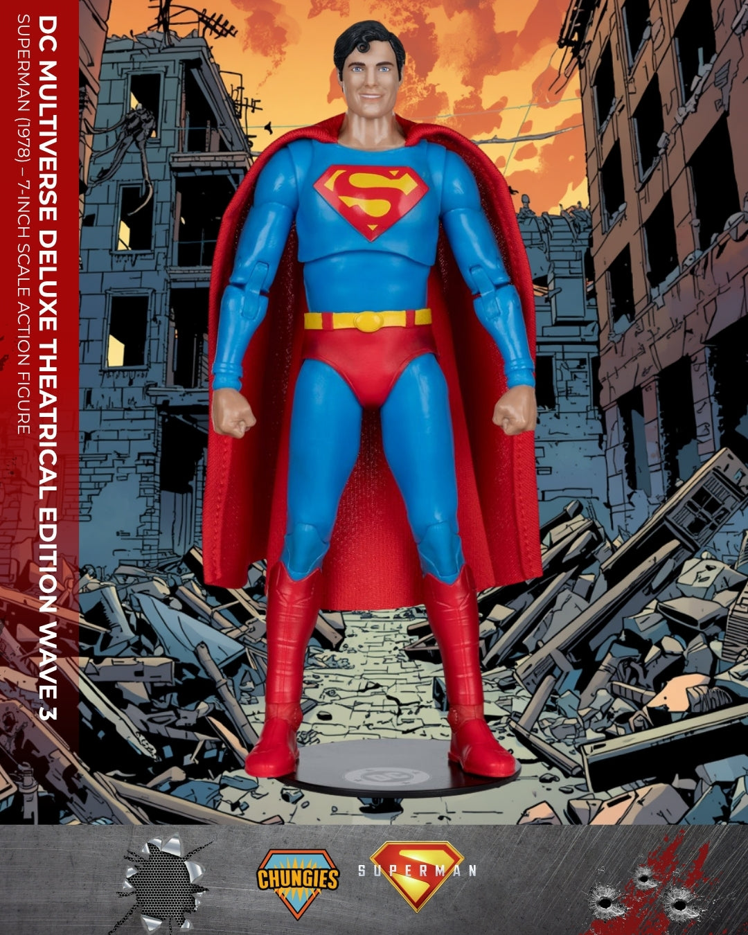 DC Multiverse Deluxe Theatrical Edition Wave 3 Superman (1978) – 7-Inch Scale Action Figure