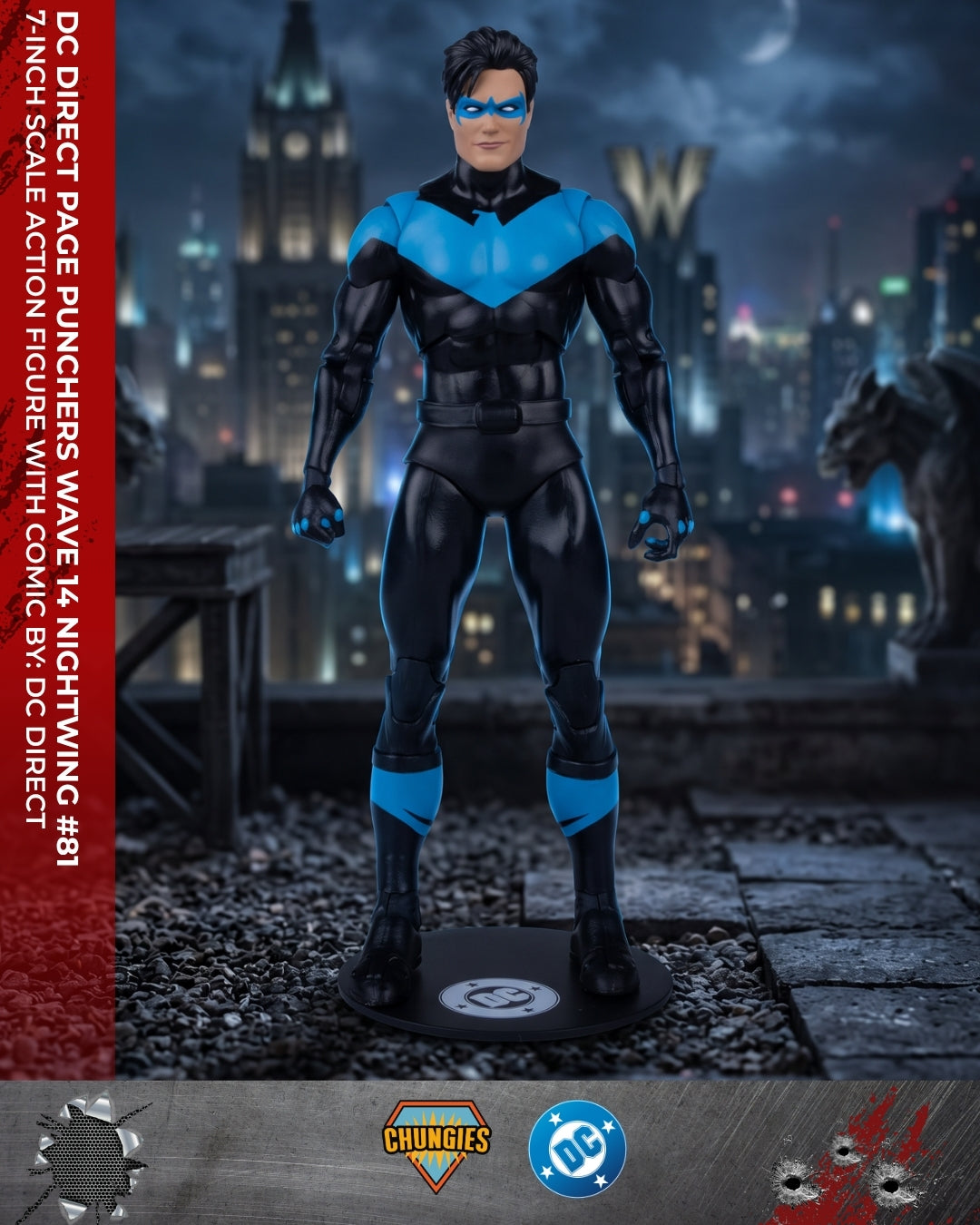 DC Direct Page Punchers Wave 14 Nightwing #81 7-Inch Scale Action Figure with Comic