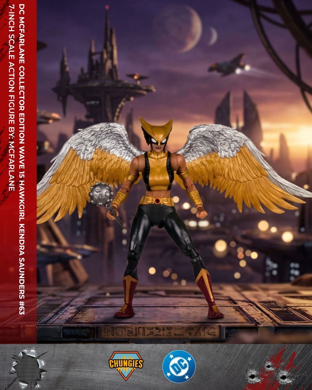 DC McFarlane Collector Edition Wave 15 Hawkgirl Kendra Saunders #63 7-Inch Scale Action Figure