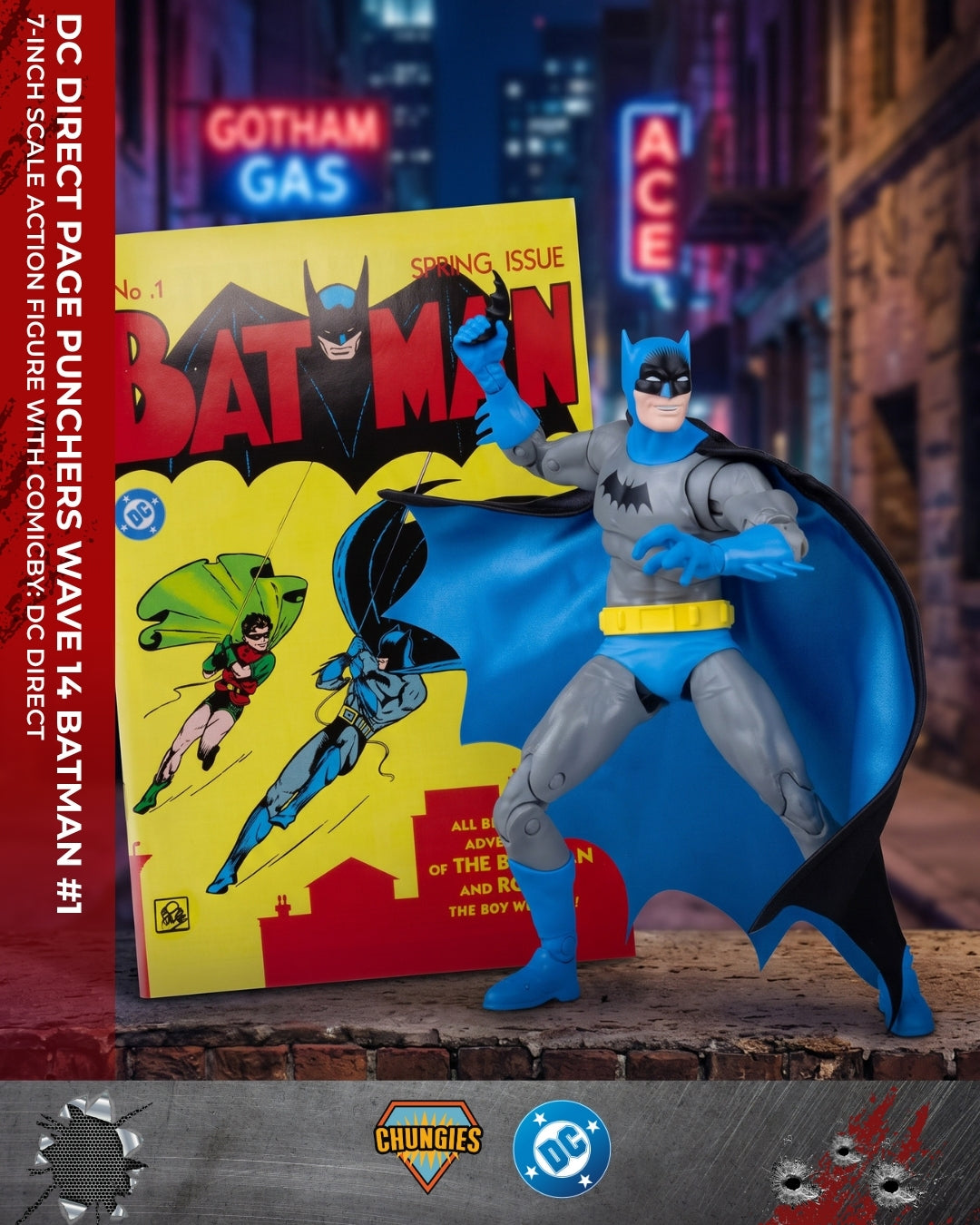 DC Direct Page Punchers Wave 14 Batman #1 7-Inch Scale Action Figure with Comic