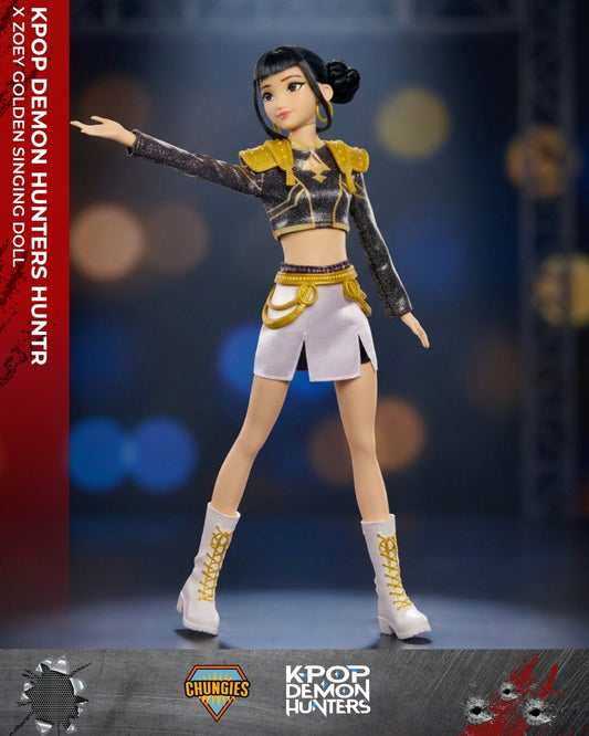 K-Pop Demon Hunters HUNTR/X Zoey Golden Singing Doll By Mattel