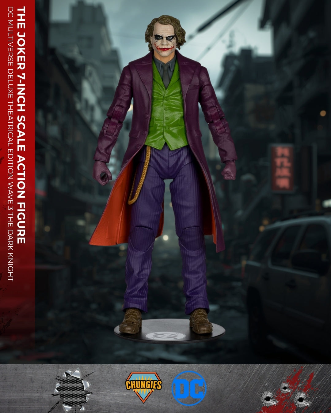 DC Multiverse Deluxe Theatrical Edition Wave 3 The Joker (The Dark Knight) – 7-Inch Scale Action Figure