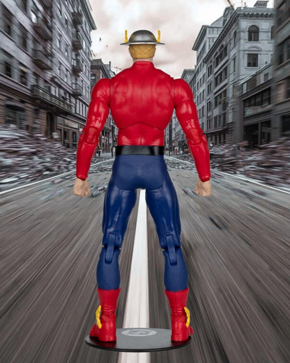 DC Direct Page Punchers The Flash Jay Garrick, The Flash #123 7-Inch Scale Action Figure with Comic (Red Platinum Edition) | DC Direct / McFarlane Toys