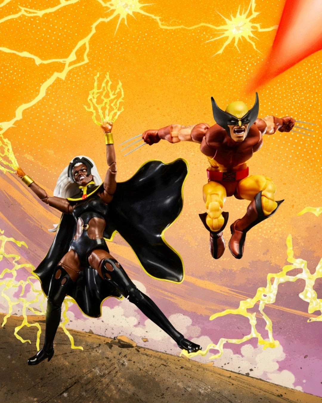 X-Men ’97 Marvel Legends Wolverine and Storm 6-Inch Action Figures | Hasbro