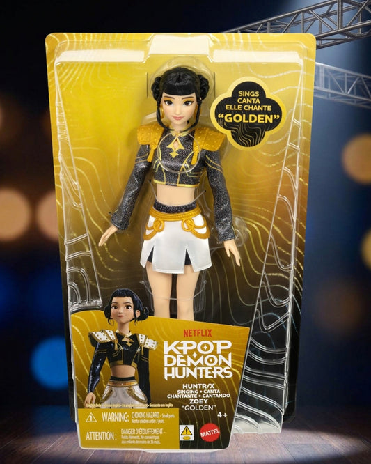 K-Pop Demon Hunters HUNTR/X Zoey Golden Singing Doll By Mattel