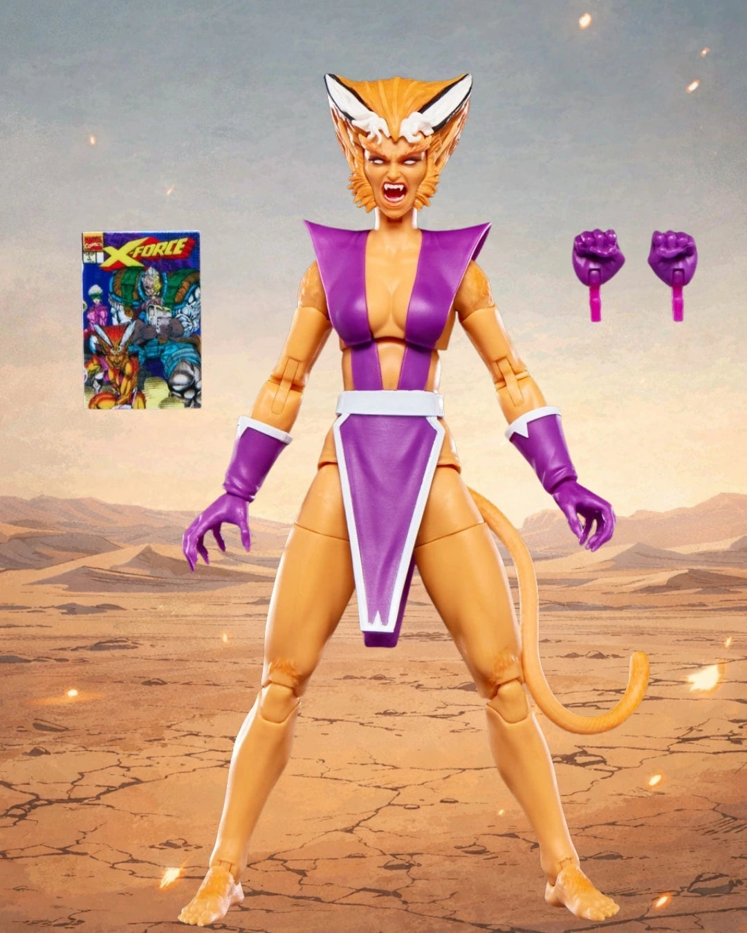 X-Men X-Force Marvel Legends Series Feral 6-Inch Action Figure | Hasbro