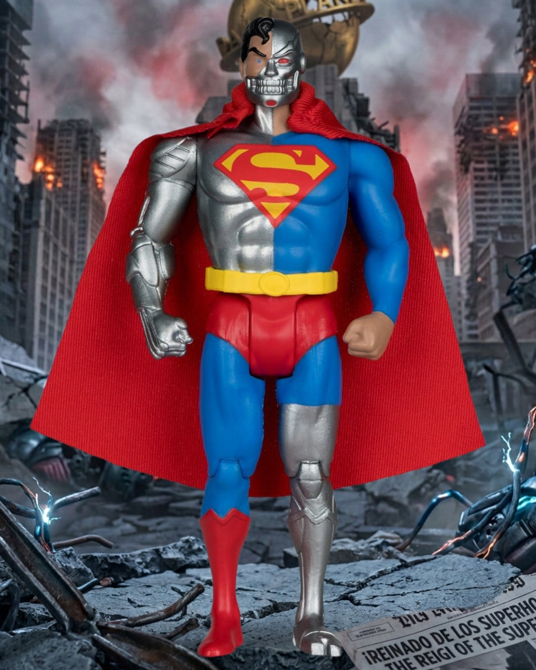 DC Super Powers Cyborg Superman 4 1/2-Inch Scale Action Figure
